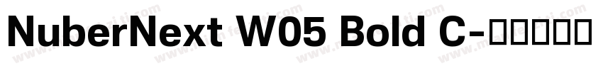 NuberNext W05 Bold C字体转换